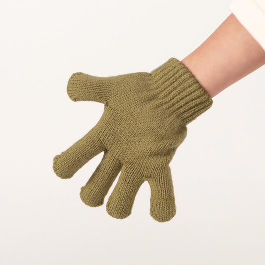 Organic Cotton Gloves Olive