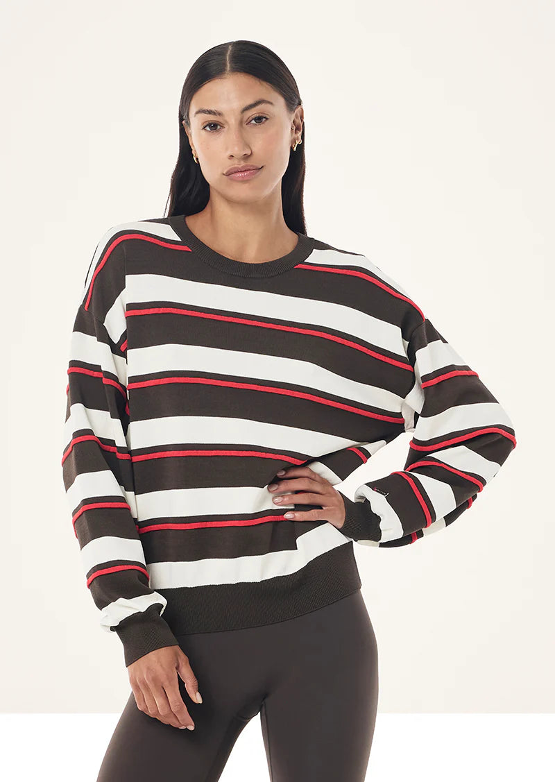 Retreat stripe sweater