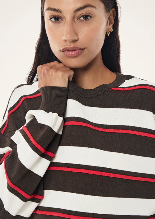 Retreat stripe sweater