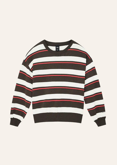 Retreat stripe sweater