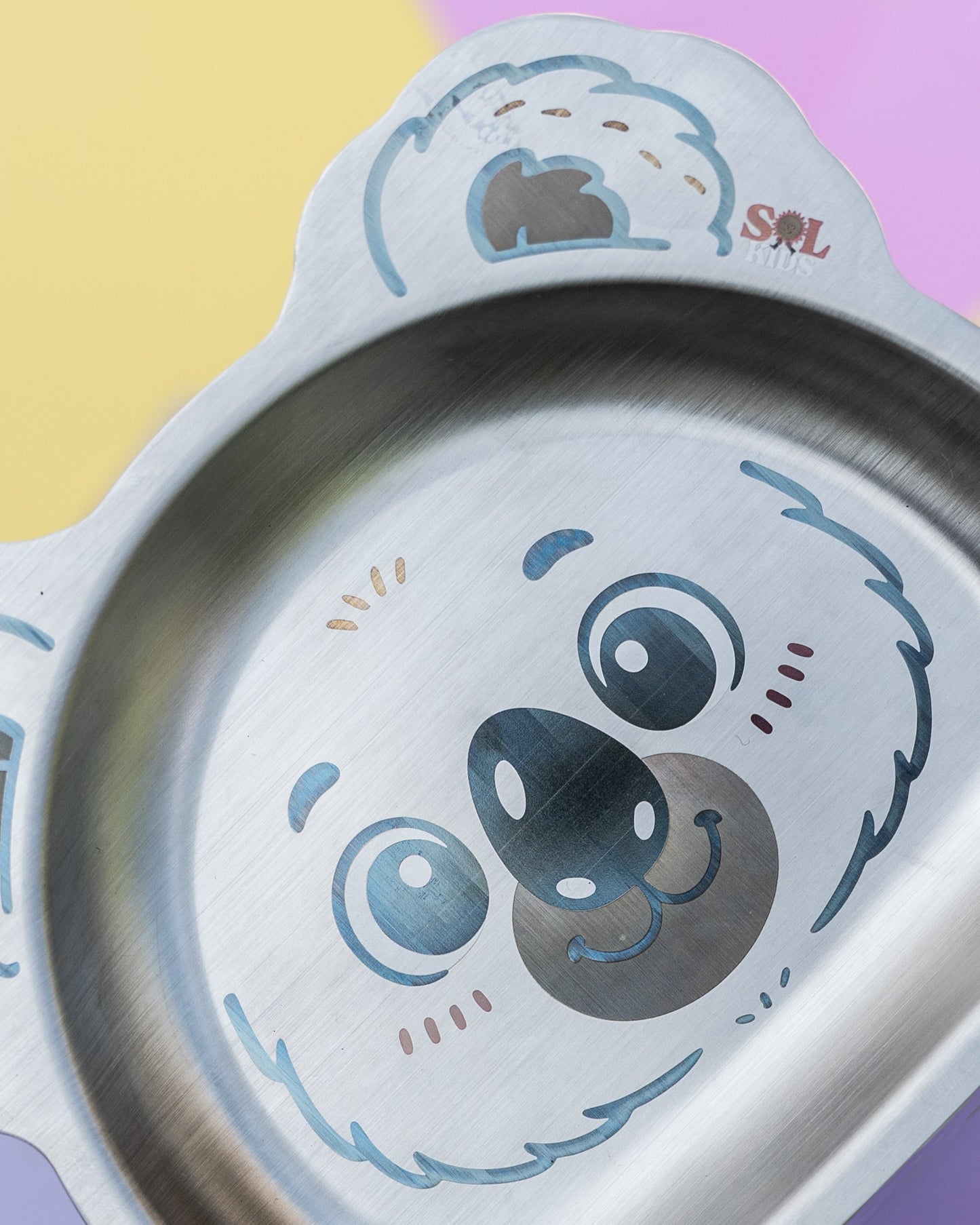 Small Stainless Steel Kids Plate