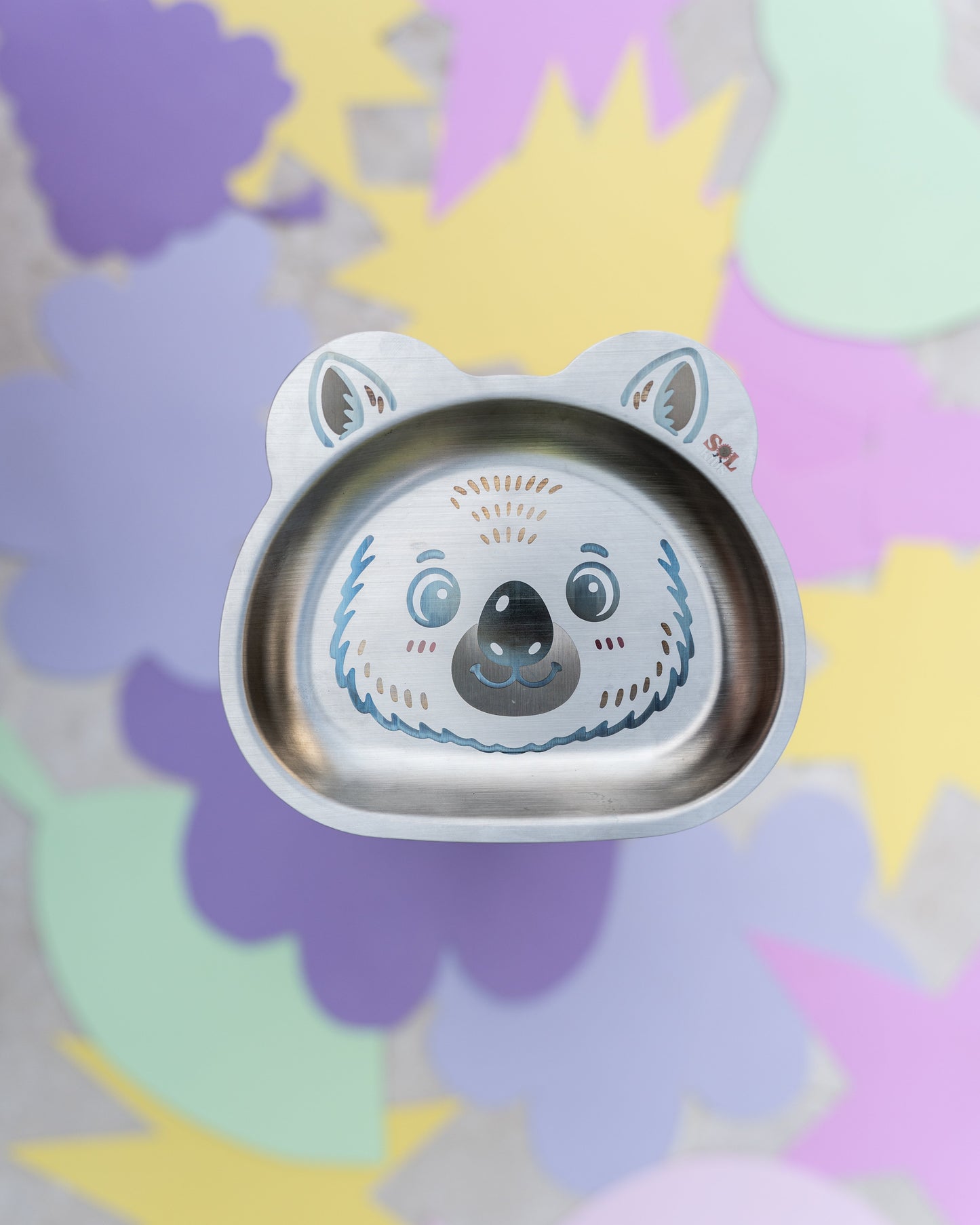 Small Stainless Steel Kids Plate