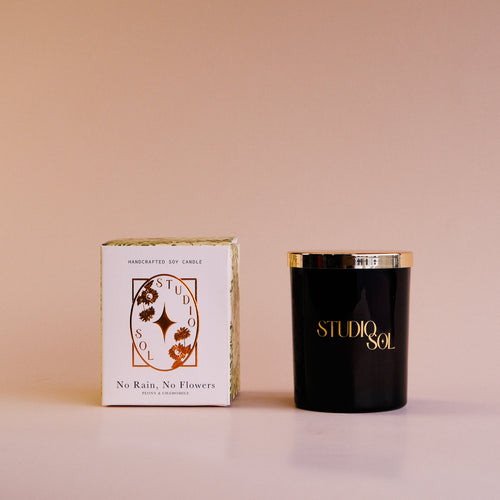 No Rain, No Flowers | Peony & Chamomile Candle