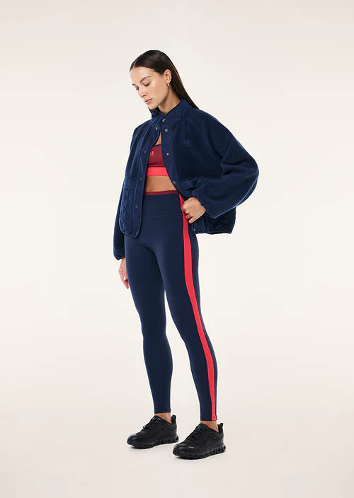 Technique Quilt Jacket Navy
