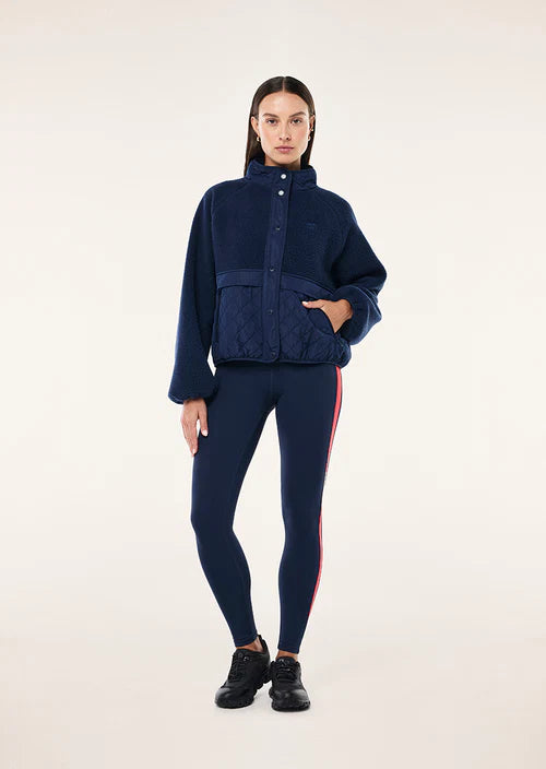 Technique Quilt Jacket Navy