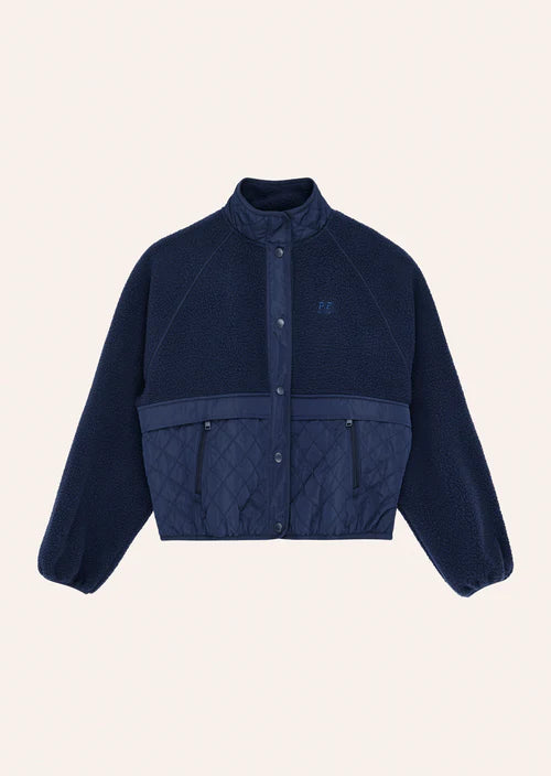 Technique Quilt Jacket Navy