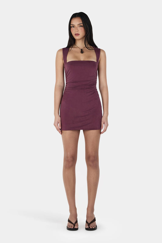 Tyla Mini Dress Plum