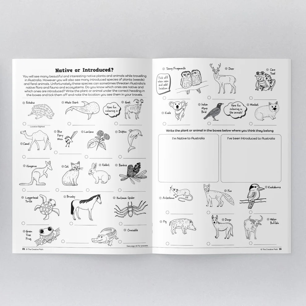 Travel Activity Book