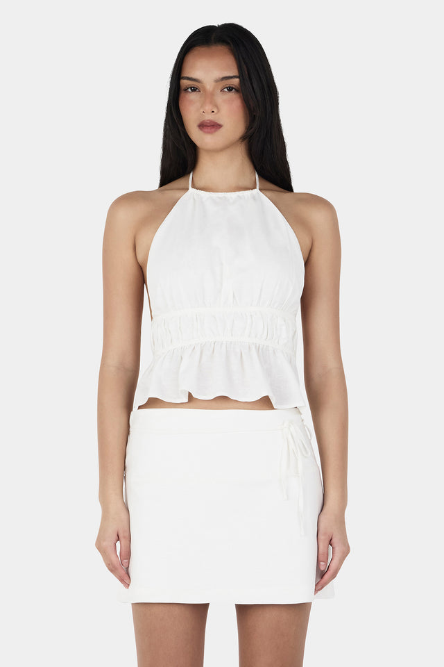 Tate Frayed Mini Skirt
