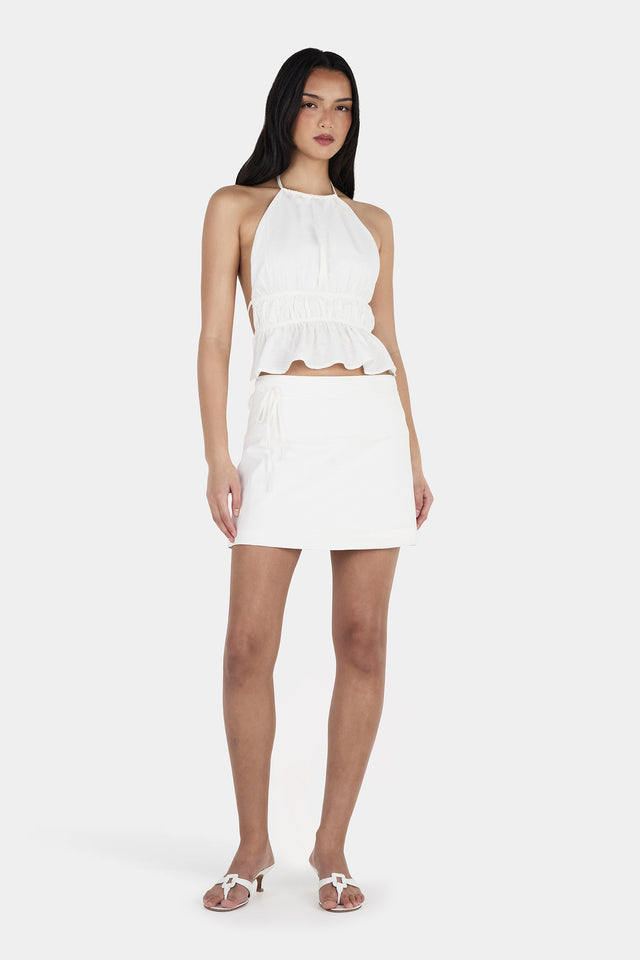 Tate Frayed Mini Skirt