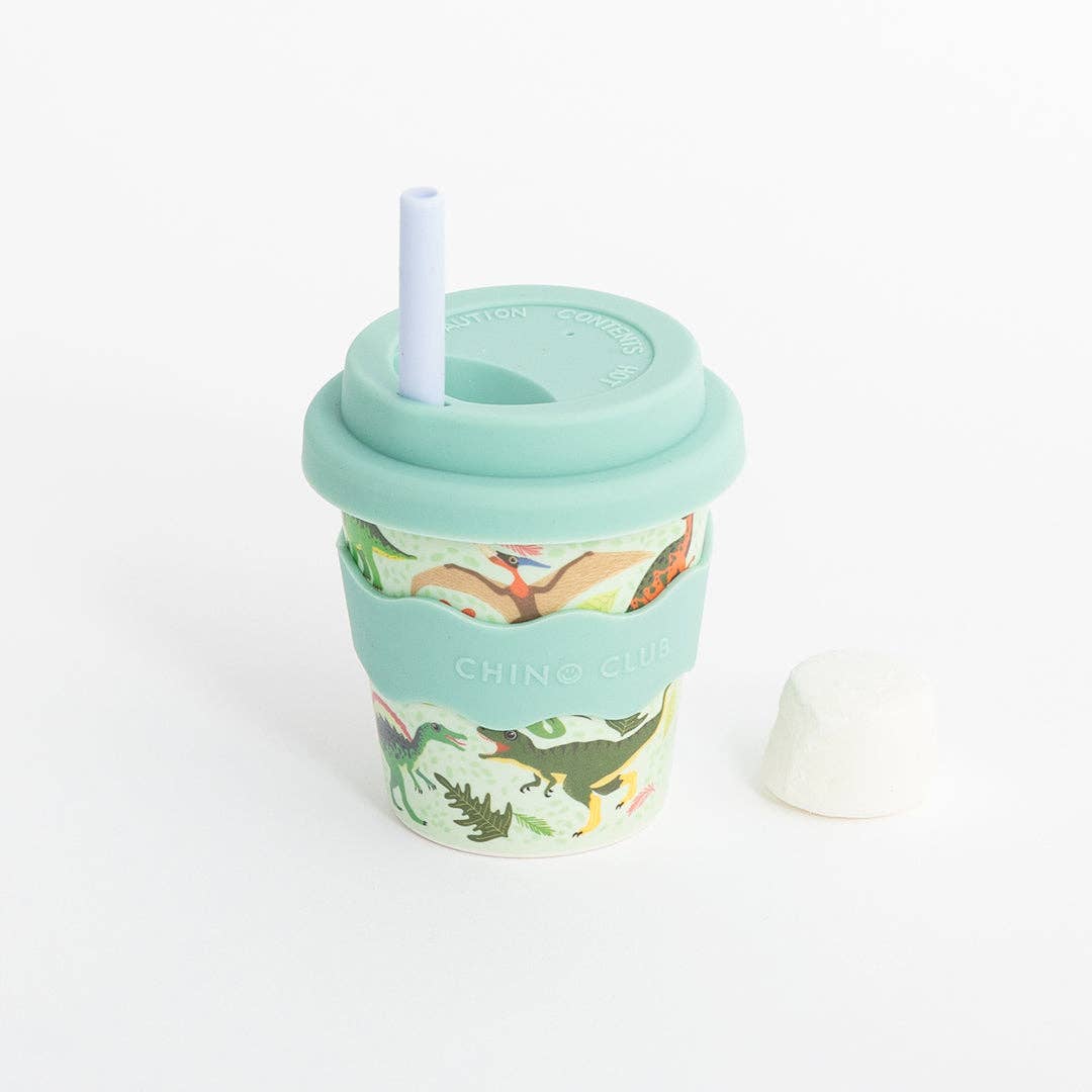 Green Dino Babychino Cup