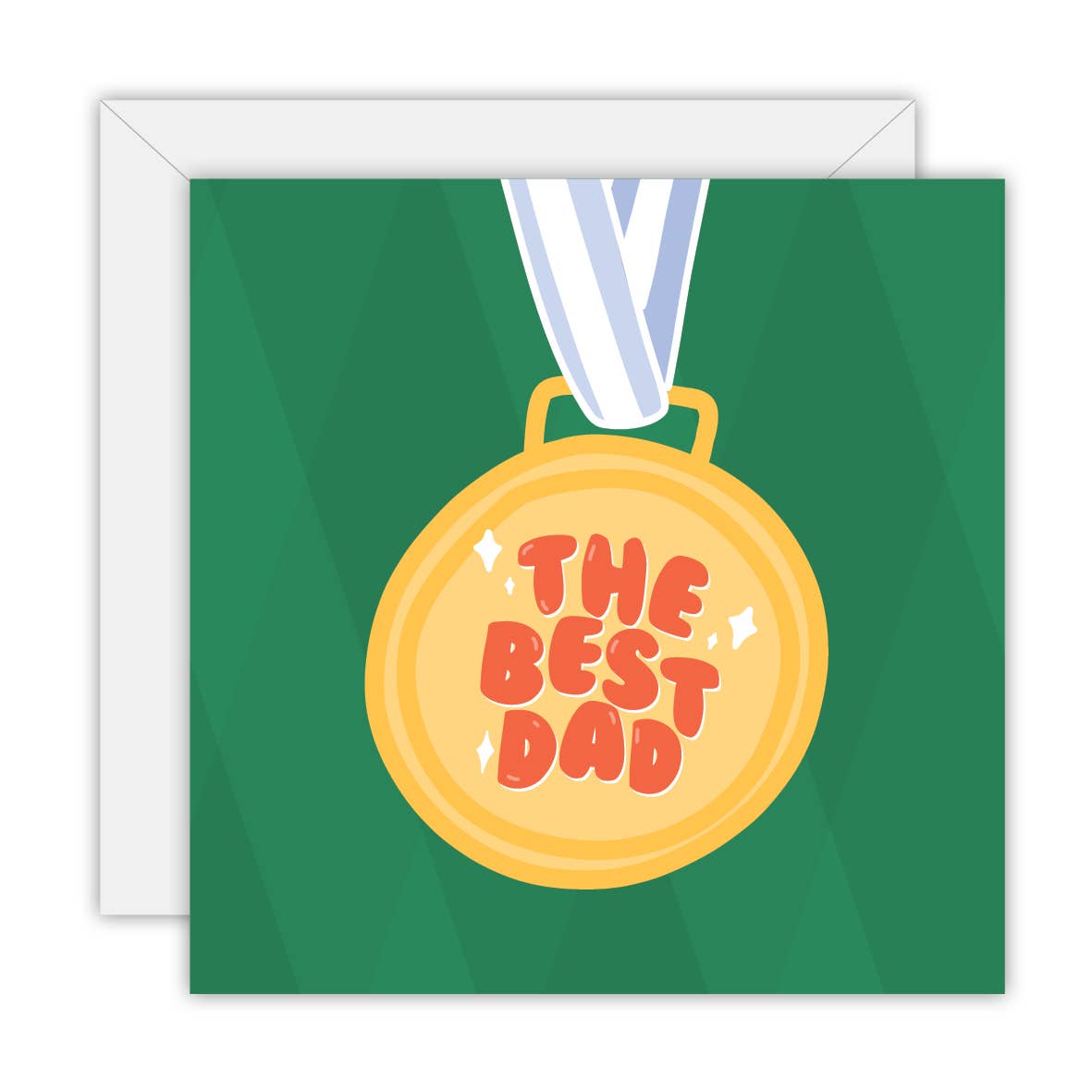 The Best Dad - Fathers - Greeting Card: Rectange