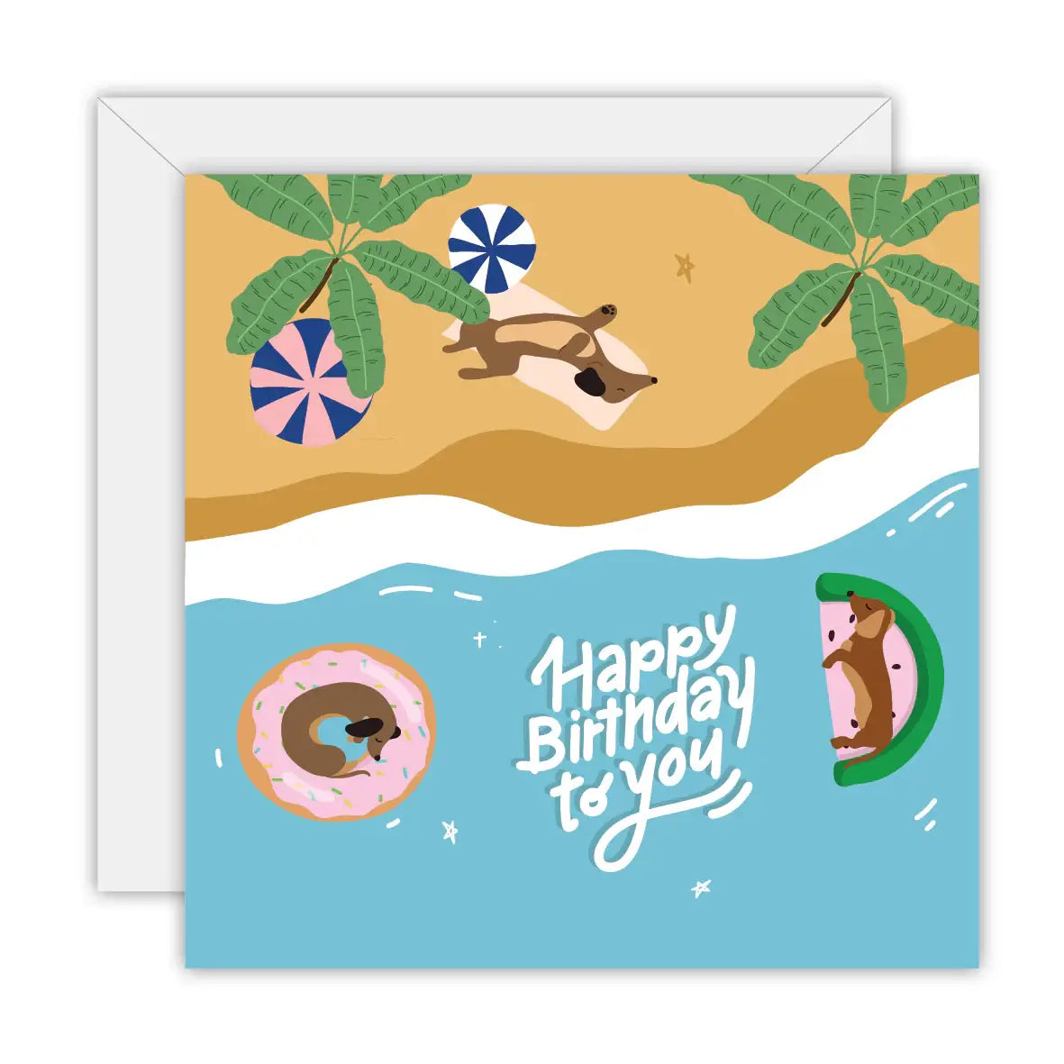 Sun, Sand & Sausage Dog: Rectange