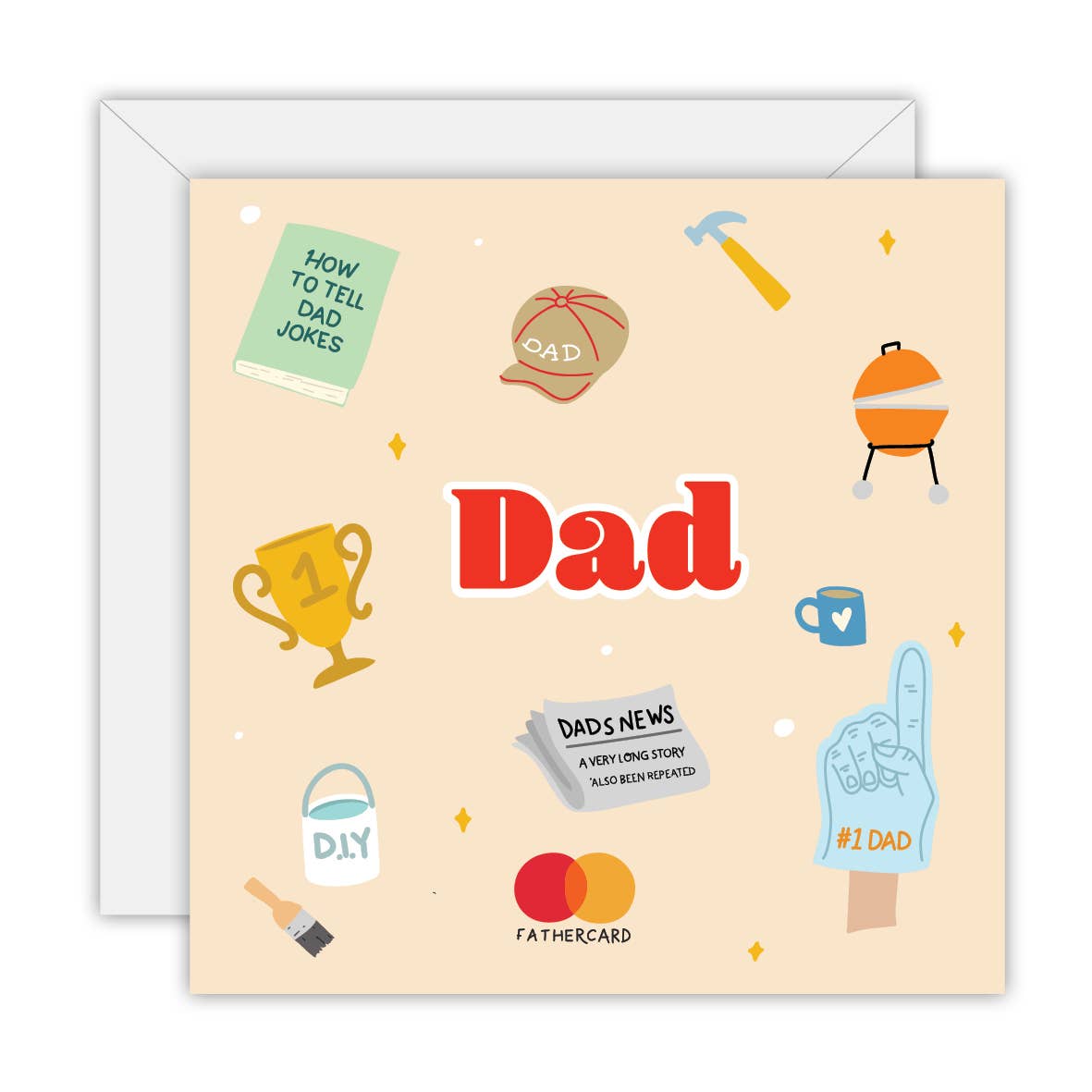 Dad - Fathers - Greeting Card: Rectange
