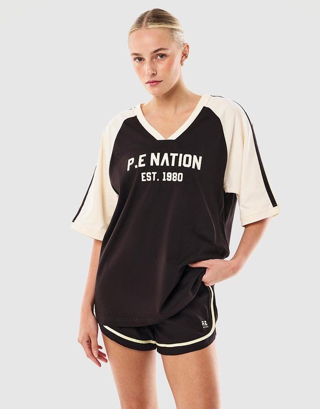 Spinout Baseball Tee - Black