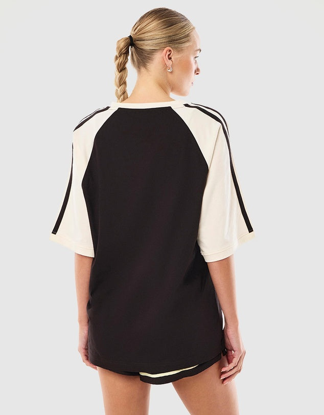 Spinout Baseball Tee - Black