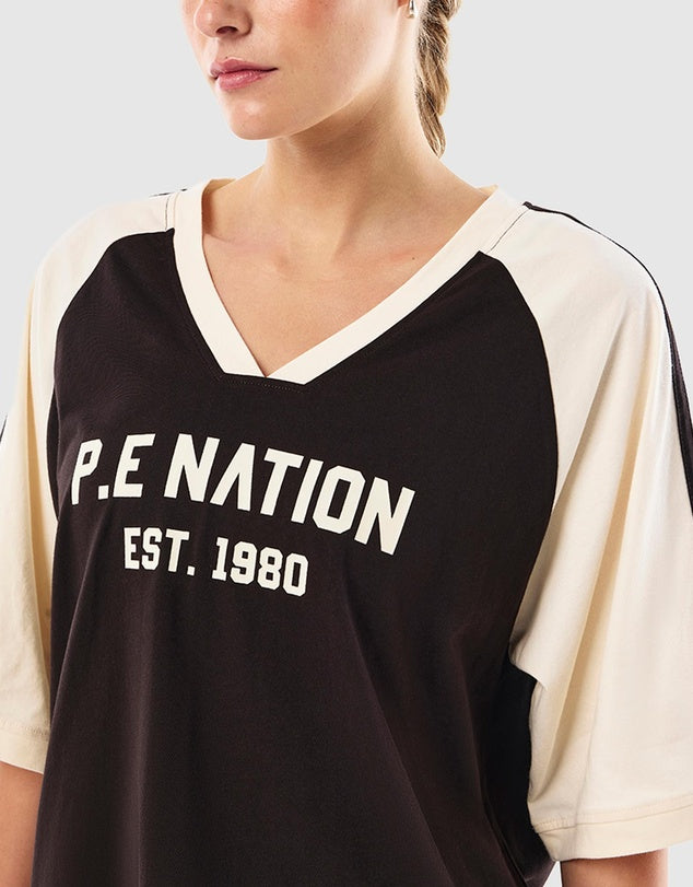 Spinout Baseball Tee - Black