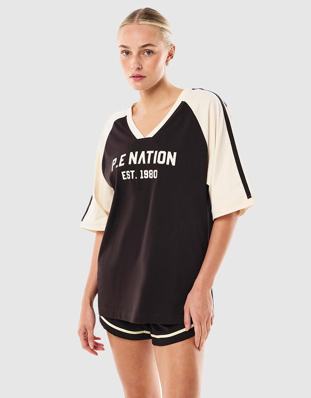 Spinout Baseball Tee - Black