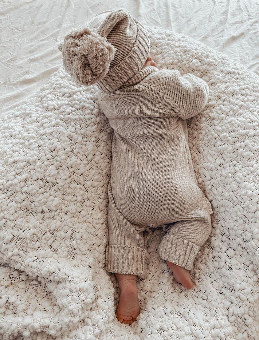 Mushroom Knit Romper